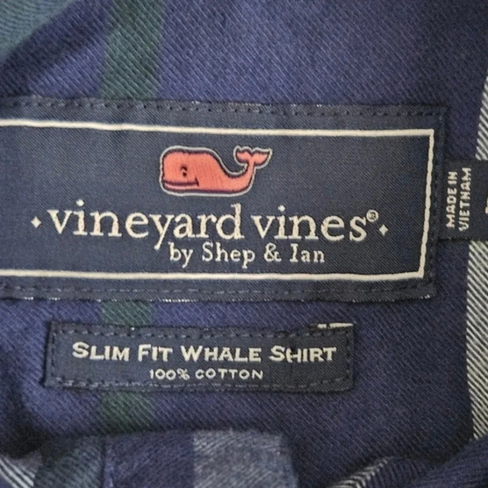 Vineyard Vines Mens Flannel Long Sleeve Shirts Size Medium Fall Cozy Soft Preppy - Picture 7 of 12